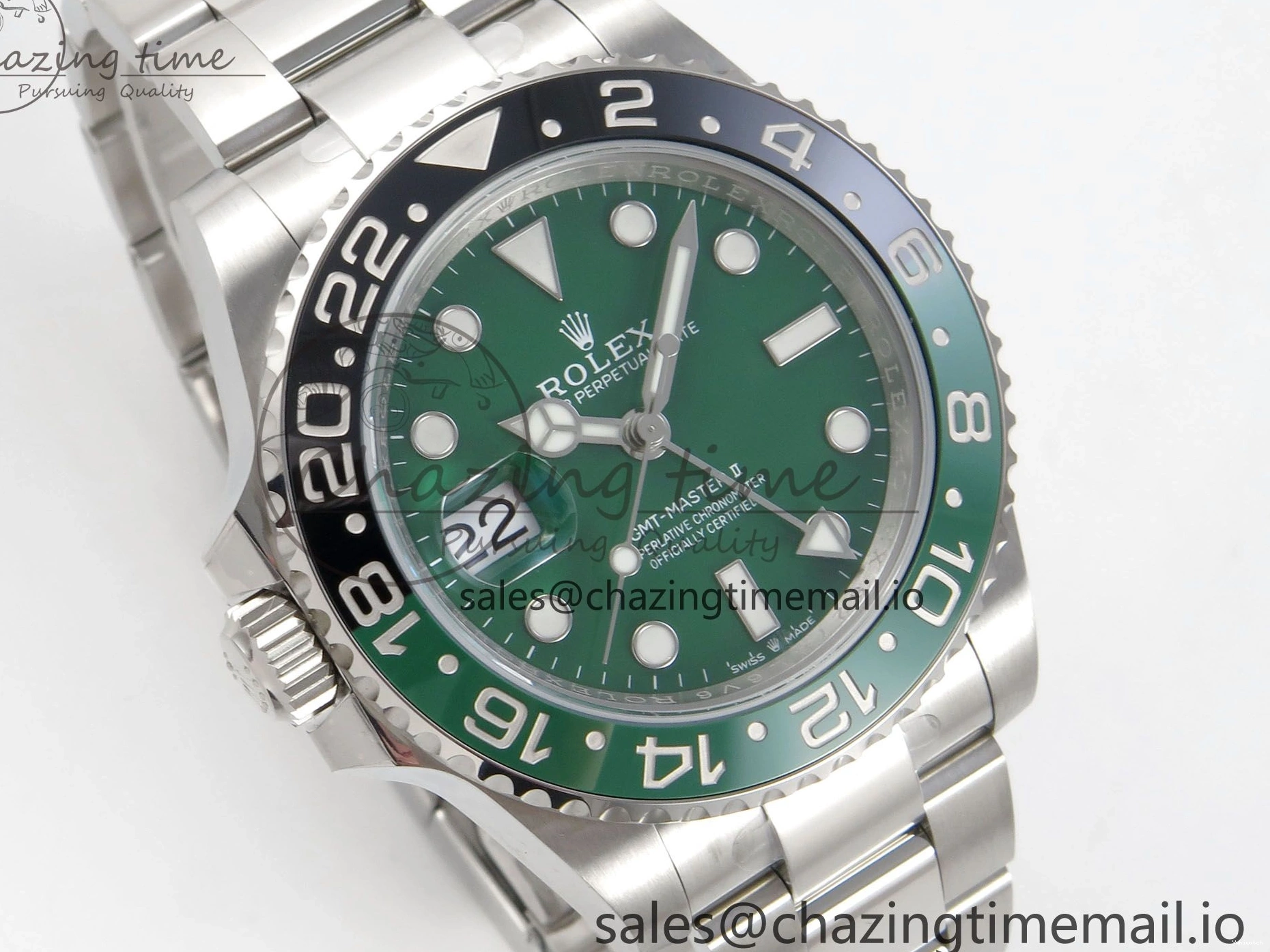 ARF CHS SS GMT-Master Edition VTNR 126729 SH3285 Bracelet Dial Green 1:1 On II Best 1223